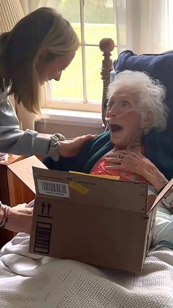 VIDEO: Story behind viral video of 98-year-old surprised by granddaughter's pregnancy