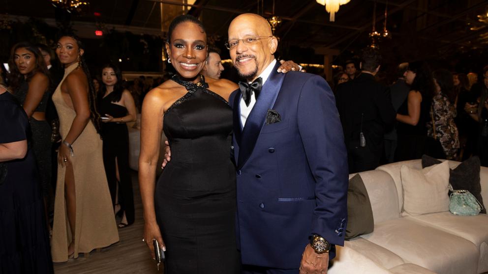 PHOTO: Sheryl Lee Ralph and Vincent Hughes attends the The Walt Disney Company Post-Emmys Celebration on Sept. 15, 2024 in Los Angeles.