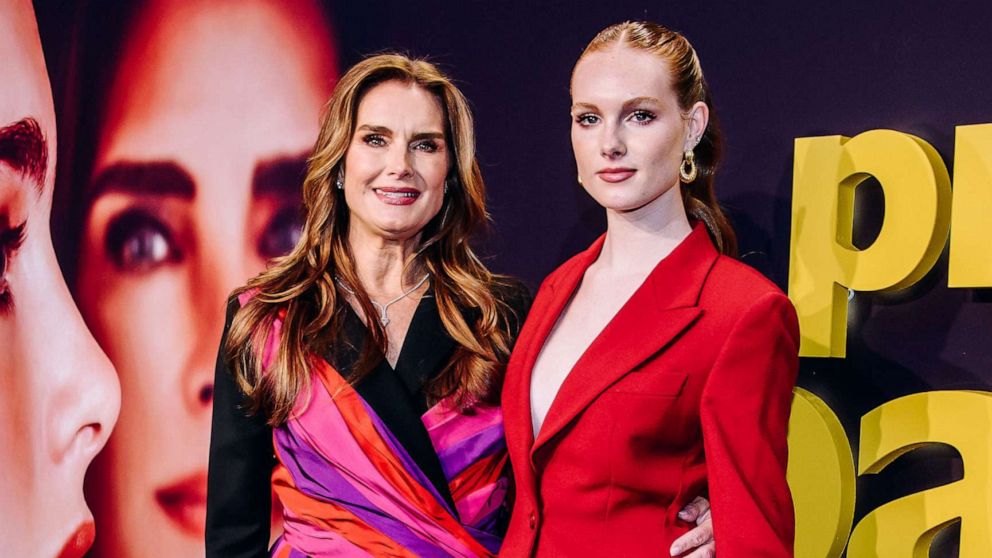 PHOTO: Brooke Shields and Grier Hammond Henchy at the New York premiere of "Pretty Baby: Brooke Shields" held at Alice Tully Hall on March 29, 2023 in New York City.