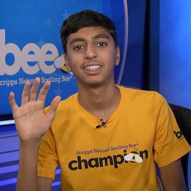 PHOTO: Scripps National Spelling Bee 2026 winner Shrey Parikh appears live on "Good Morning America" on May 29, 2026.