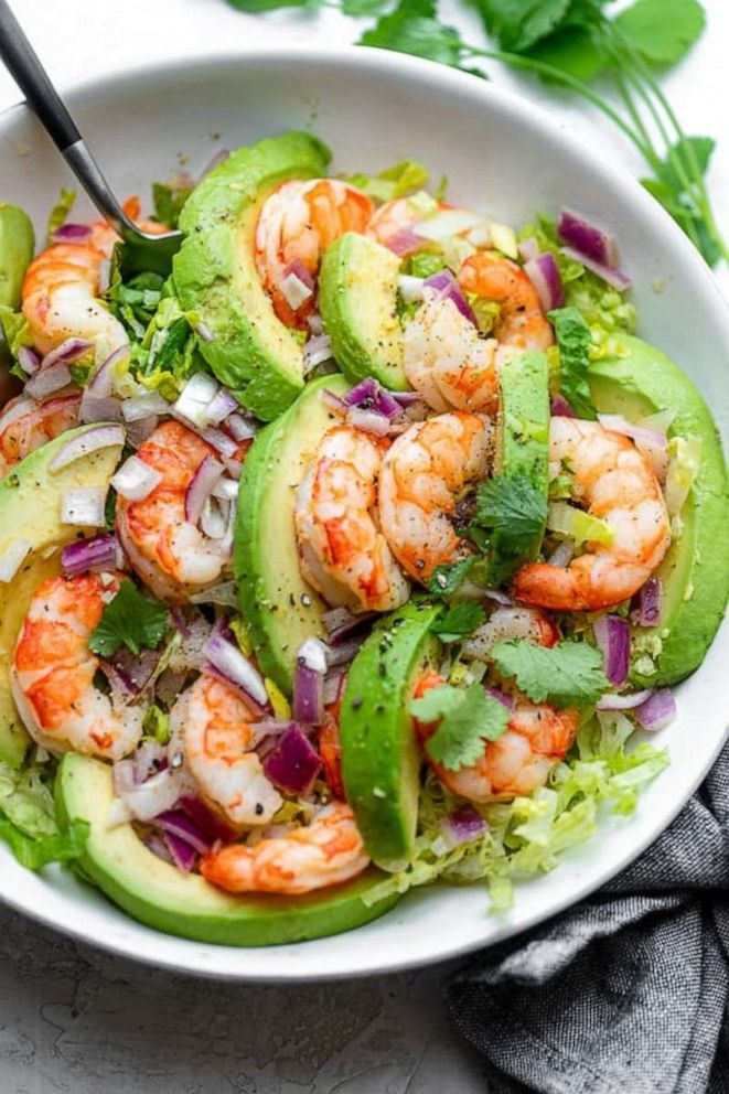 PHOTO: Chilled shrimp and avocado salad.
