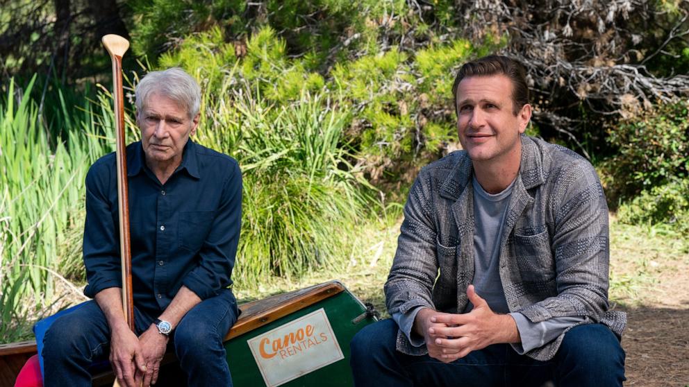 PHOTO: Episode 6. Harrison Ford and Jason Segel in "Shrinking," premiering October 16, 2024 on Apple TV+.