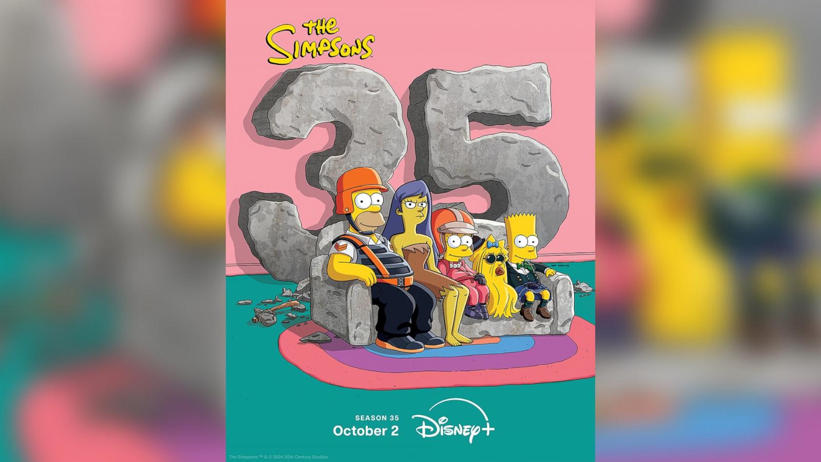 PHOTO: At D23: The Ultimate Disney Fan Event “The Simpsons” announced that season 35 of the hit animated series will launch October 2 on Disney+.