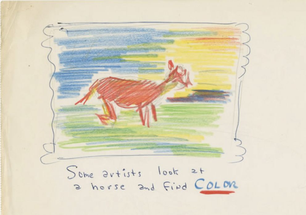 PHOTO: n original Dr. Seuss sketch is pictured here. 