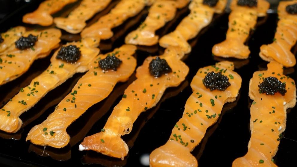 PHOTO: Smoke salmon matzo Oscars.