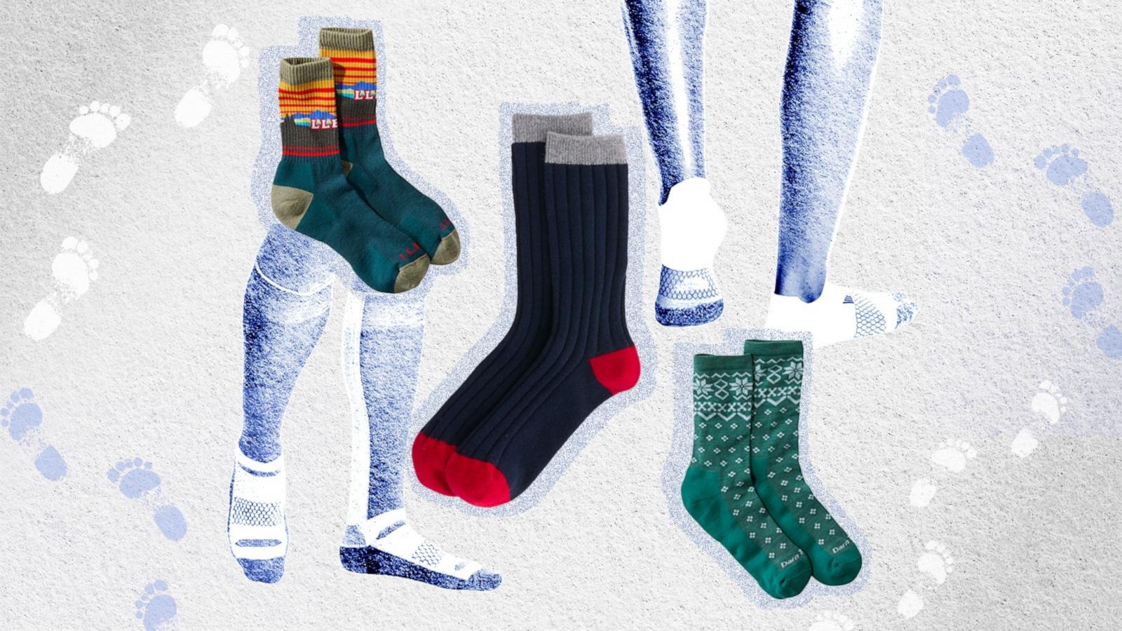 Merino Wool Ski Socks Kids, Knee-high Warm Thermal Snowboard Skating Socks  for Boys Girls Toddler Grey Blue (2 Pairs) Small
