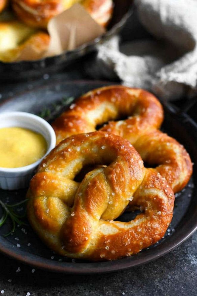 PHOTO: Homemade soft pretzels.