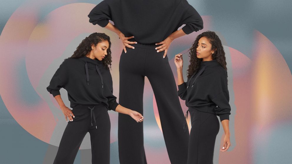 PHOTO: AirEssentials Half Zip and Wide Leg Pant from Spanx.