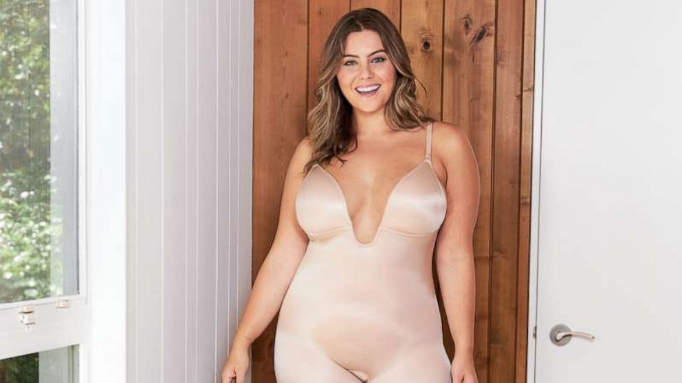 Suit Your Fancy Plunge Low-Back Mid-Thigh Bodysuit from Spanx.