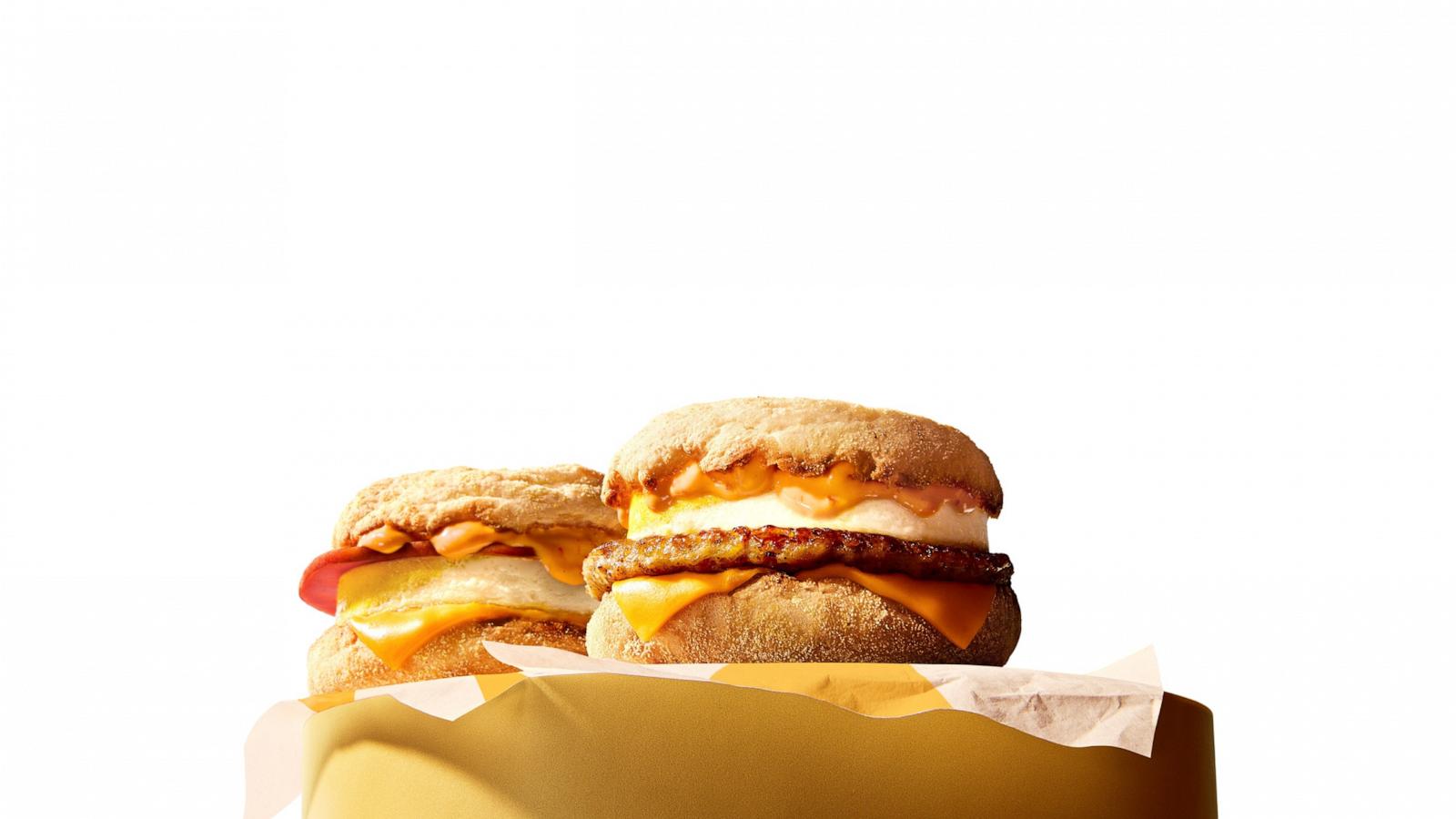 PHOTO: McDonald's adds new spicy McMuffin breakfast sandwiches to menus for a limited time.