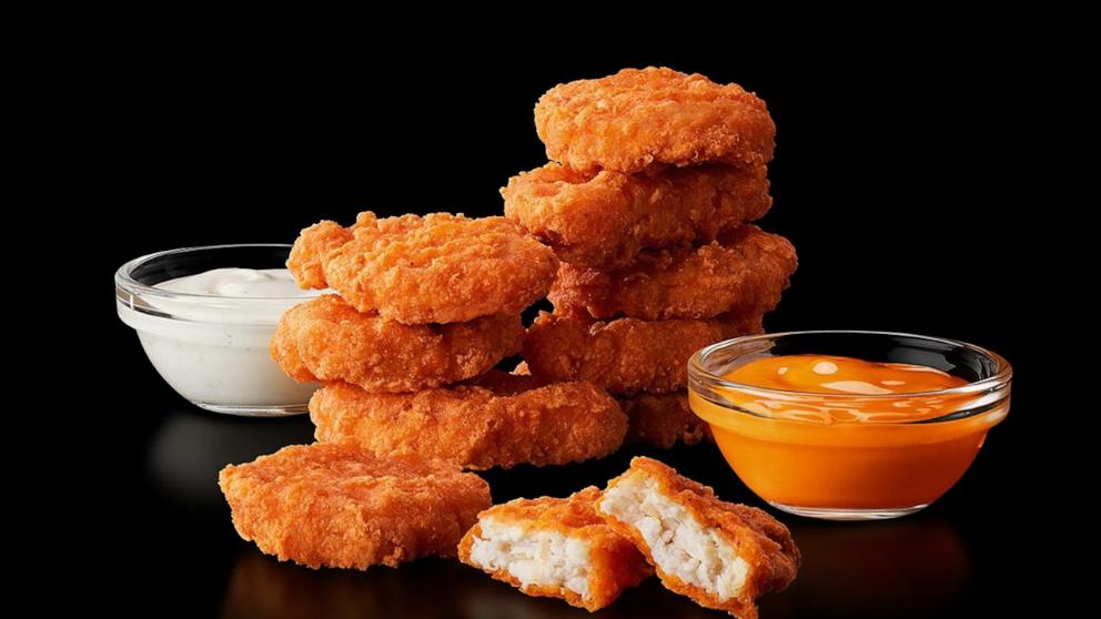 PHOTO: McDonald's Spicy Chicken McNuggets with dipping sauces.