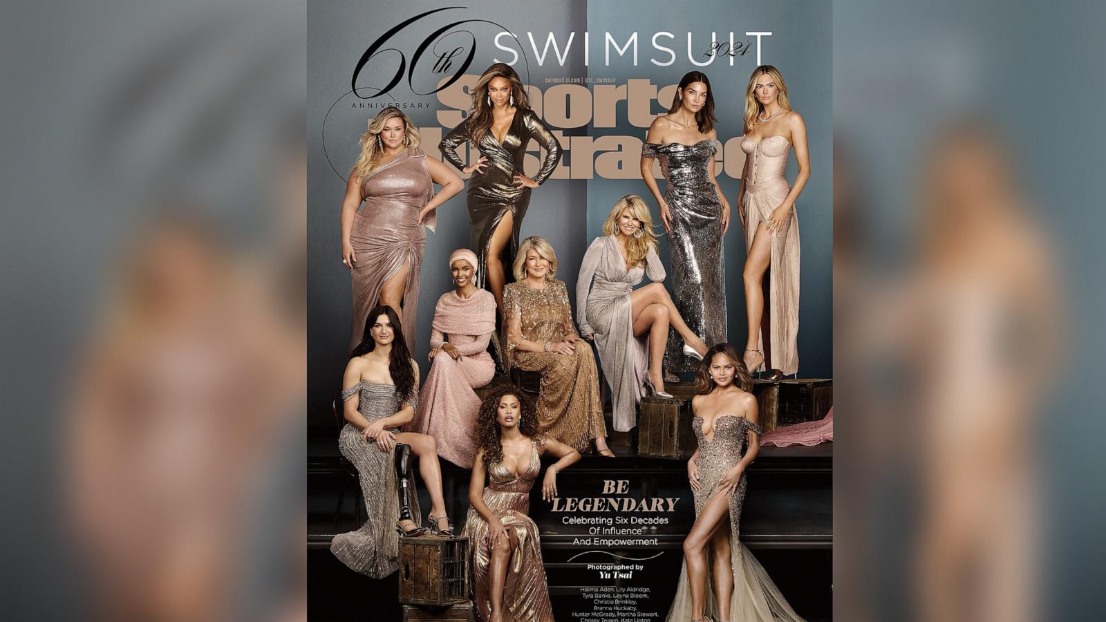 PHOTO: Sports Illustrated Swimsuit's 60th anniversary issue features Chrissy Teigen, Hunter McGrady, Kate Upton and more, on newsstands May 17, 2024.