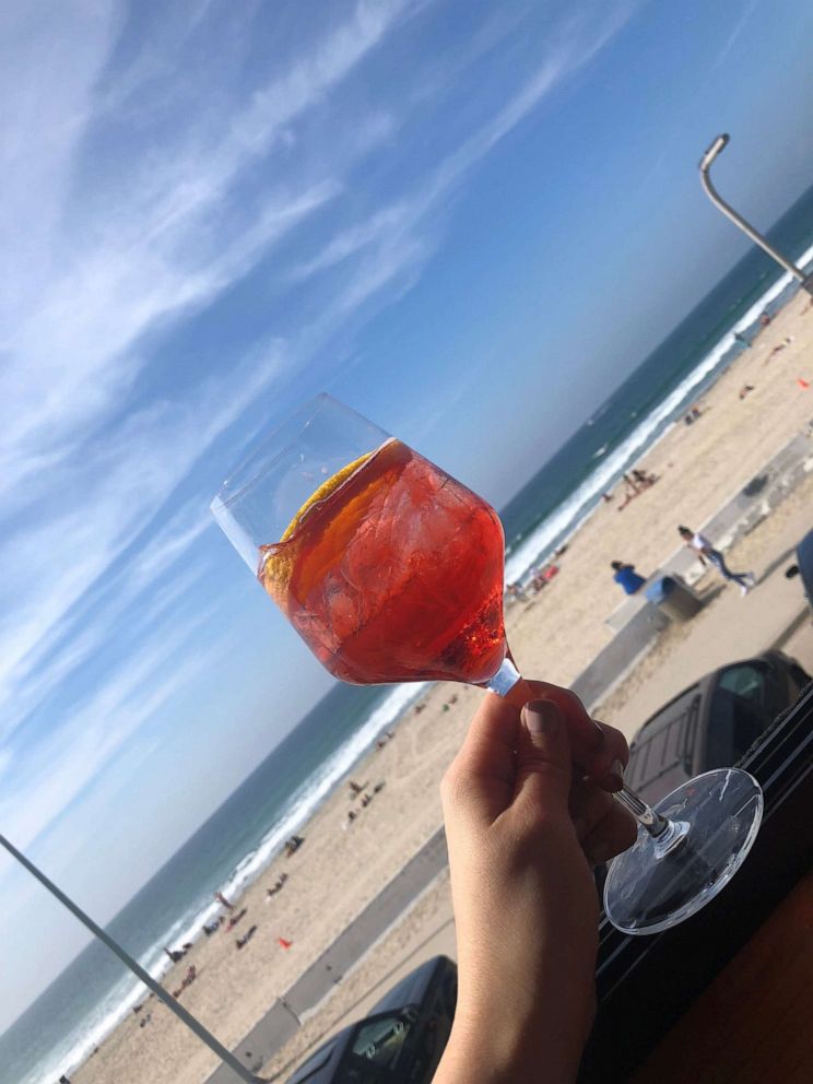 PHOTO: An aperitif spritz pictured at Waterbar in San Diego, California.