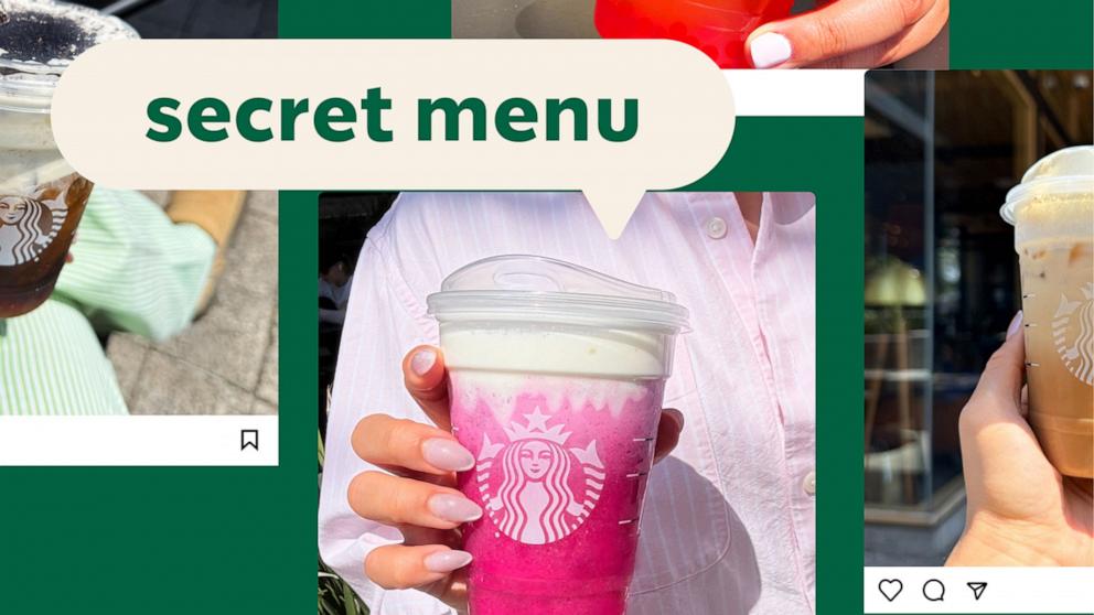 PHOTO: Starbucks launched a secret menu promotion Monday with four new beverage creations.