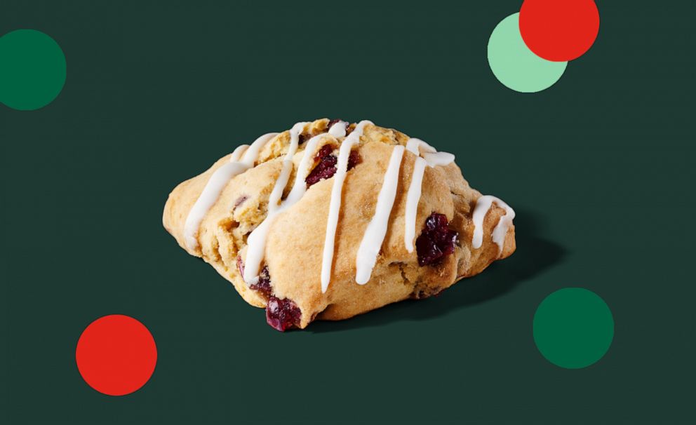 PHOTO: The new cranberry orange scone will be available at Starbucks through the holiday season.