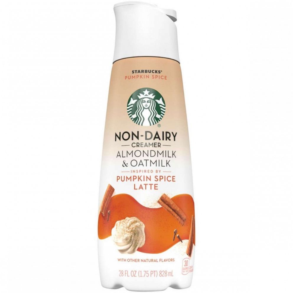 PHOTO: Starbucks' new non-dairy oat and almond milk creamer.