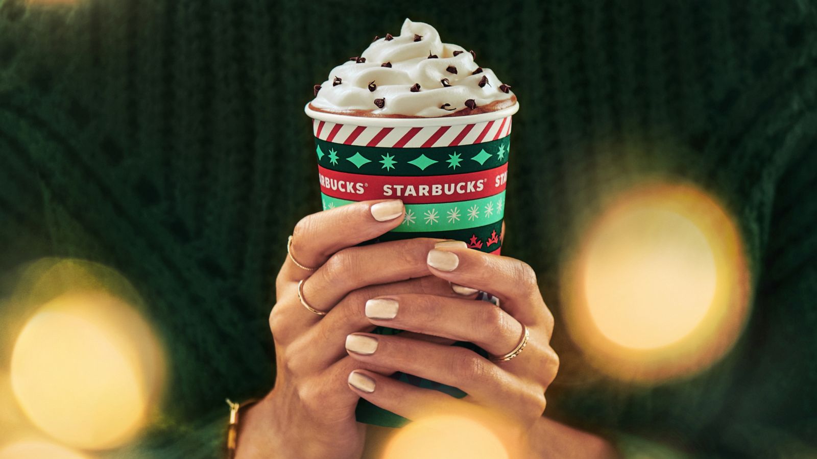 PHOTO: A glimpse at the new Starbucks holiday cups as the seasonal menu lineup kicks off Nov. 6.