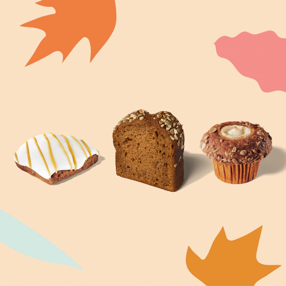 PHOTO: Starbucks seasonal pumpkin pastries join the bakery case for Fall.
