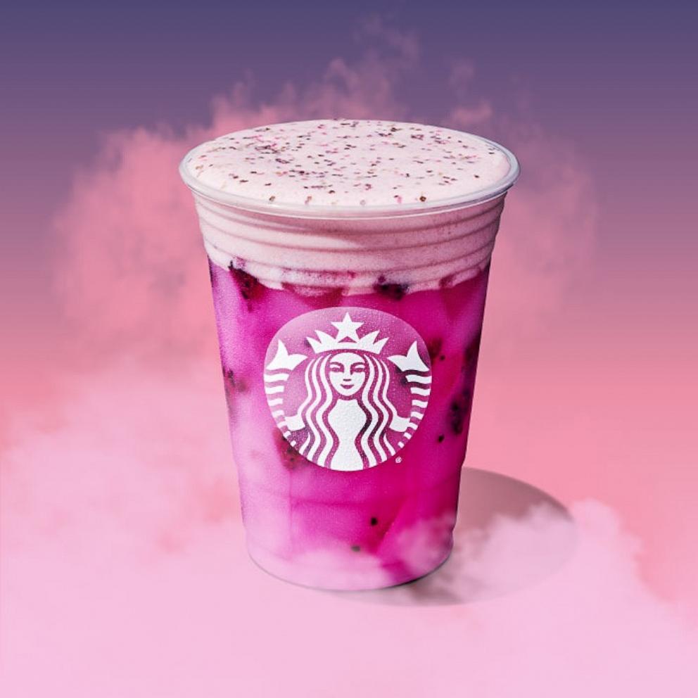 PHOTO: Starbucks is adding two "Wicked"-inspired drinks with the new Glinda’s Pink Potion and Elphaba’s Cold Brew.