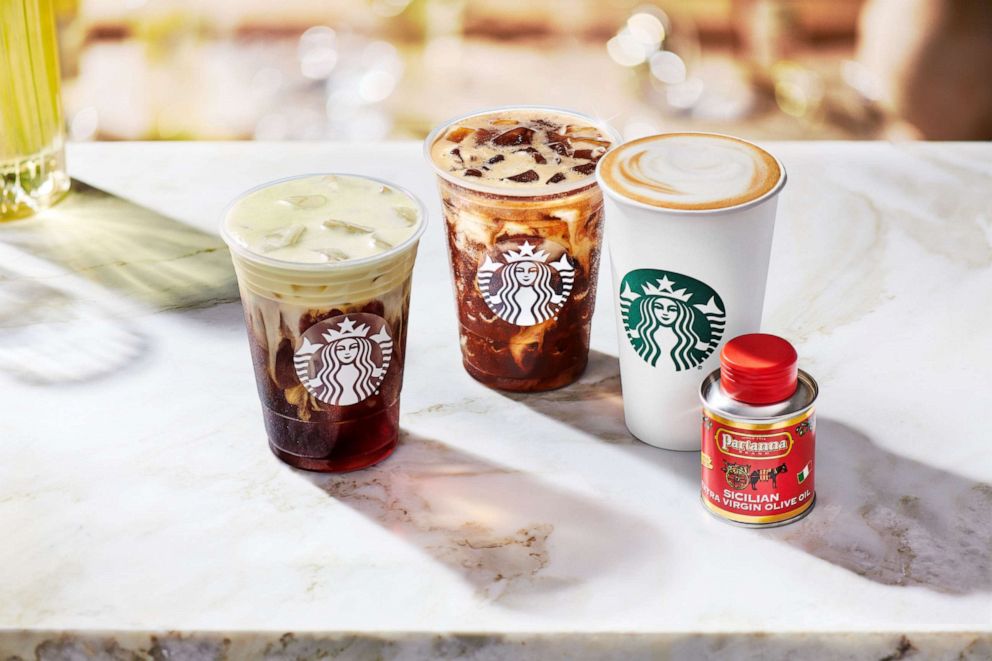 PHOTO: The core Oleato drinks that will be available globally at Starbucks.
