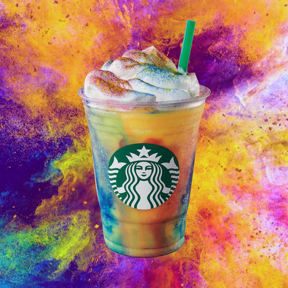 PHOTO: Starbucks new tie-dye frappucino is here for a limited time.