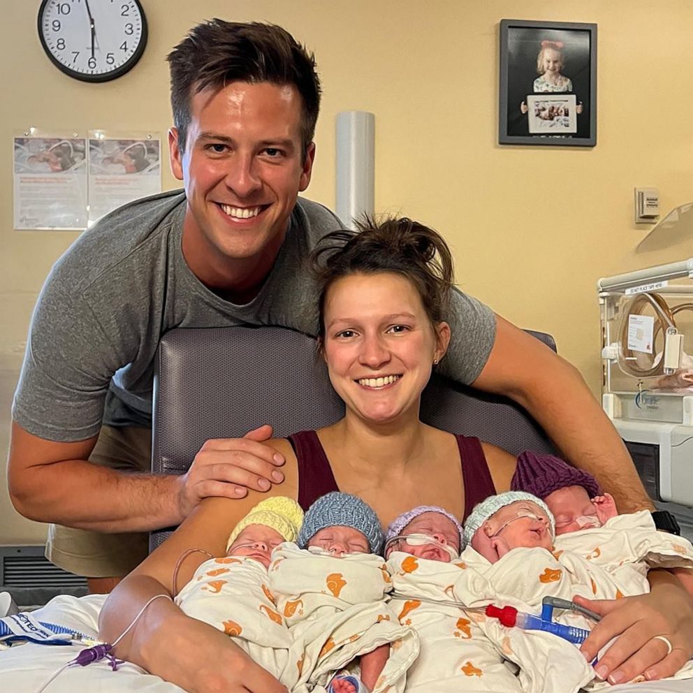 VIDEO: Dad poised to claim half-marathon world record while pushing quintuplets