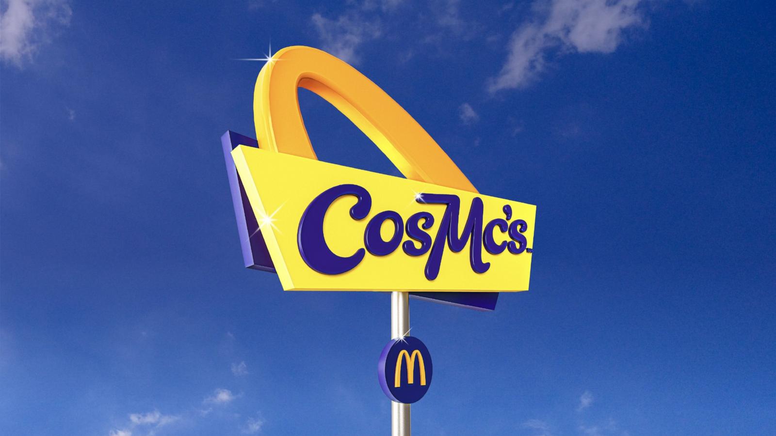 PHOTO: The new signage being tested with McDonald's new beverage-led concept, CosMc's.