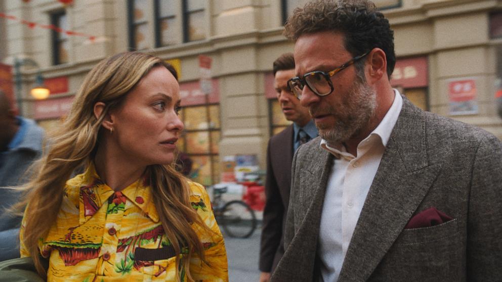 PHOTO: Olivia Wilde and Seth Rogen in "The Studio," premiering March 26, 2025 on Apple TV+.