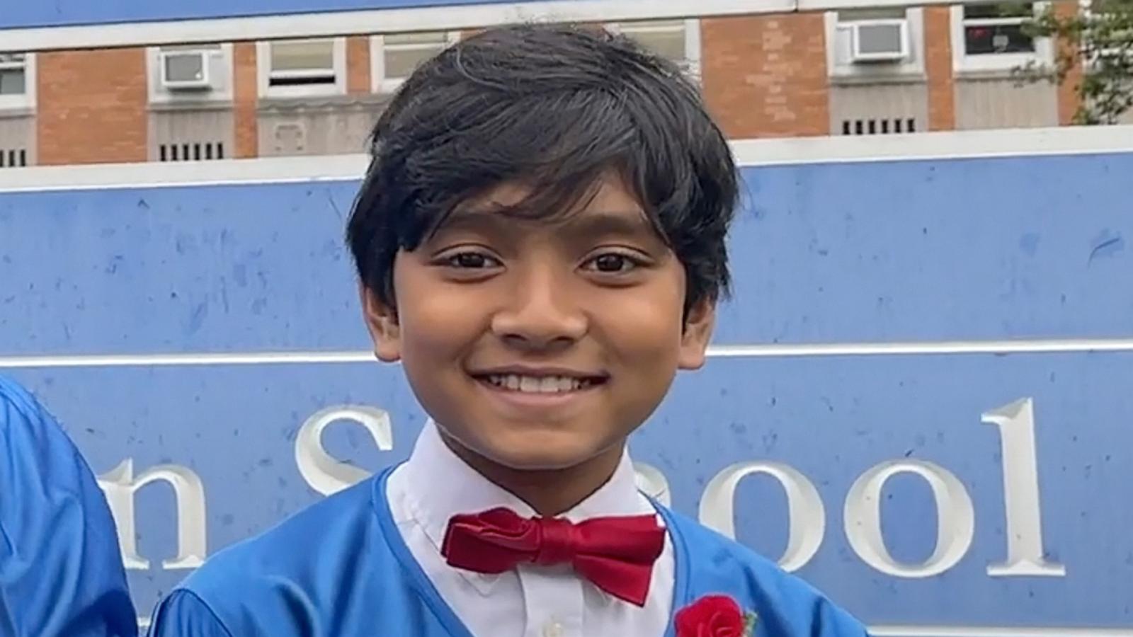 PHOTO: Suborno Isaac Bari, 12, graduates from Malverne High School in Malverne, New York on June 26.