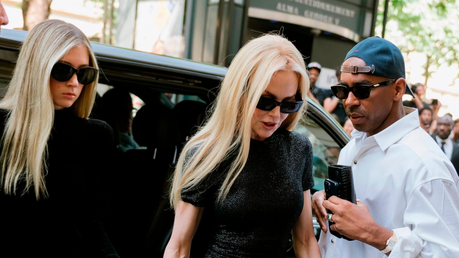 PHOTO: Sunday Rose Kidman-Urban and Nicole Kidman attend the Balenciaga 53rd Couture Collection as part of Paris Fashion Week in Paris, France, June 26, 2024.