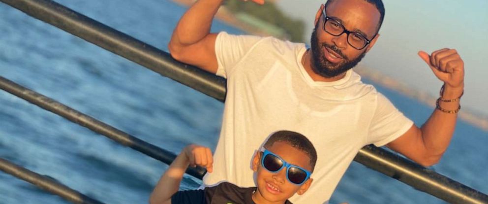 PHOTO: Desmond Durham, 36, pictured with his nine-year-old son, DJ.