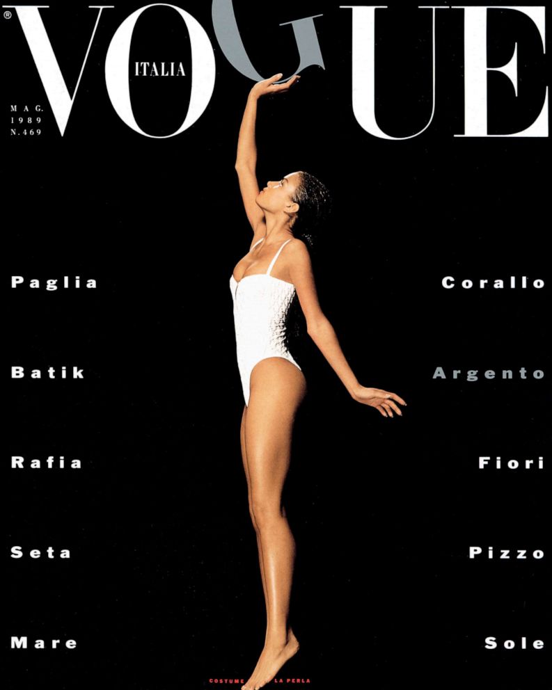 PHOTO: Veronica Webb, photographed by Albert Watson, Vogue Italia, May 1989.