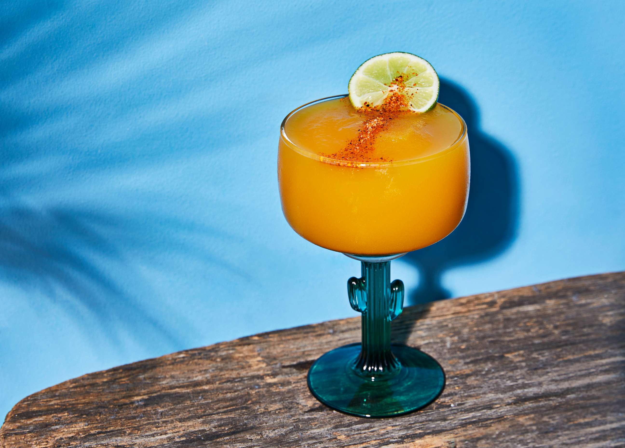 PHOTO: Naren Young created the Something Spicy with Tequila, a frozen spicy, mango margarita.