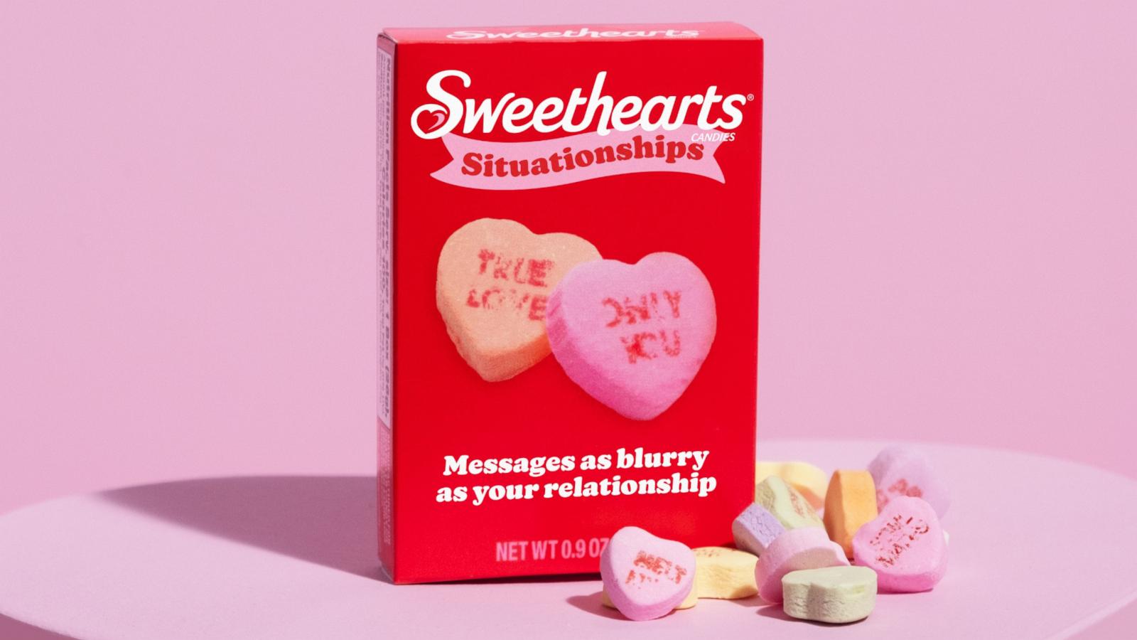 PHOTO: A limited-edition box of Sweethearts Situationships for Valentine's Day.