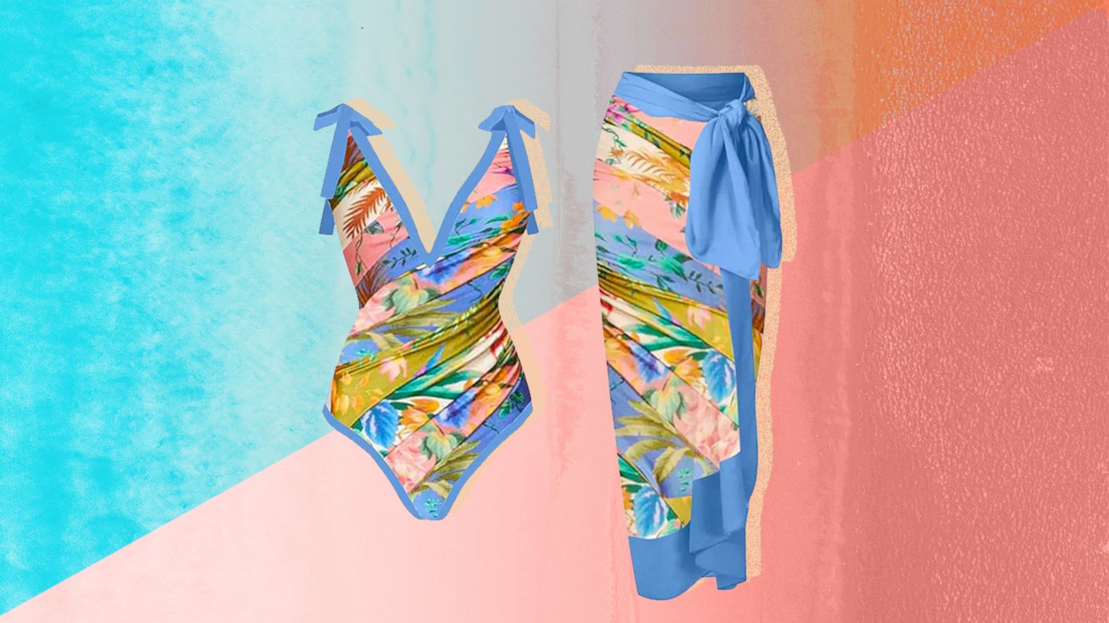 Shop IDOPIP’s one piece swimsuit and matching beach cover up