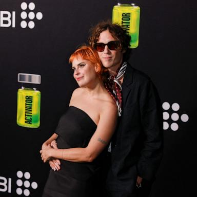 Actress Tallulah Willis (L) and Justin Acee attend the premiere of "The Substance" in Los Angeles, Calif. on Sept. 16, 2024. 