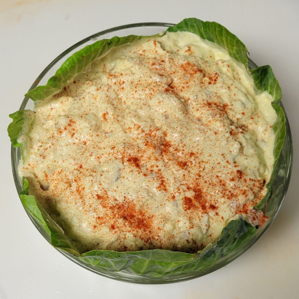 PHOTO: A bowl of homemade potato salad.