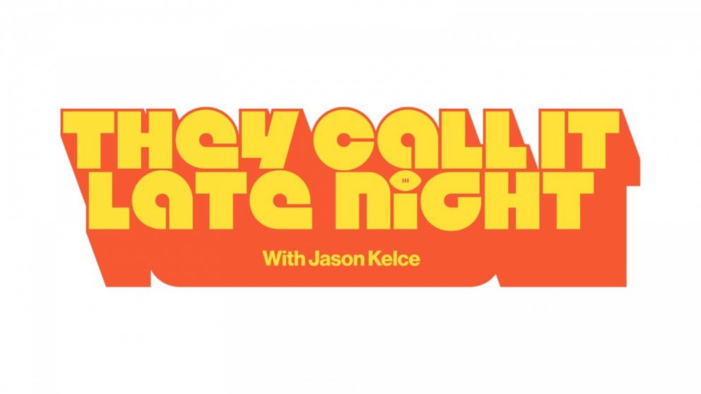 PHOTO: The logo for "They Call it Late Night with Jason Kelce" is shown.