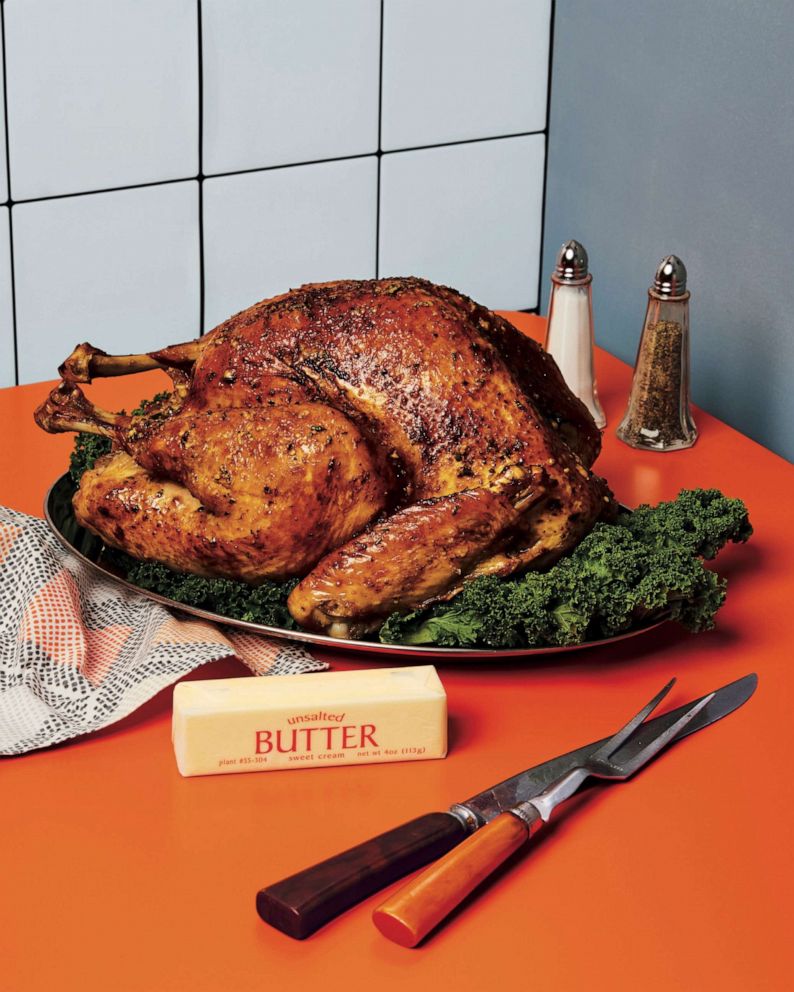 PHOTO: A butter-roasted turkey.