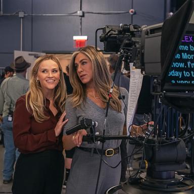 PHOTO: Reese Witherspoon and Jennifer Aniston in “The Morning Show,” returning for its fifth and final season in 2027.