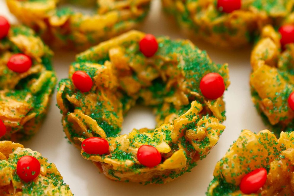 PHOTO: Taste of Home's no-bake holiday cornflake cookies recipe.

