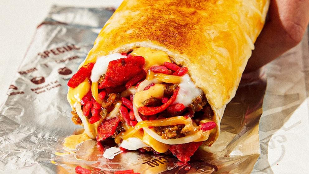 New Flamin' Hot Grilled Cheese Burrito at Taco Bell, plus a new