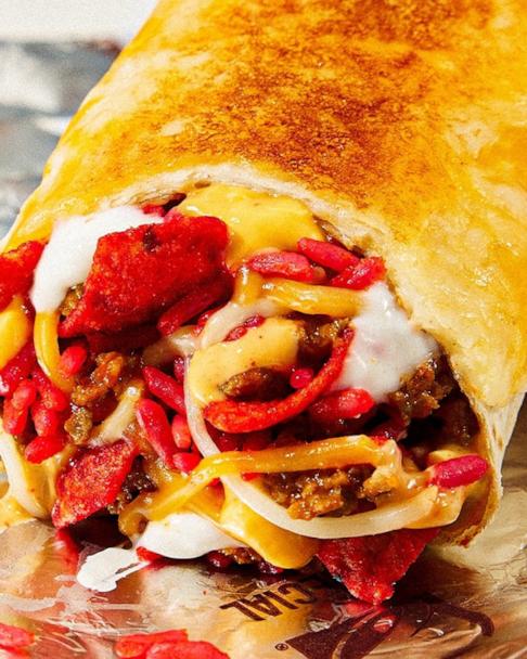 New Flamin' Hot Grilled Cheese Burrito at Taco Bell, plus a new