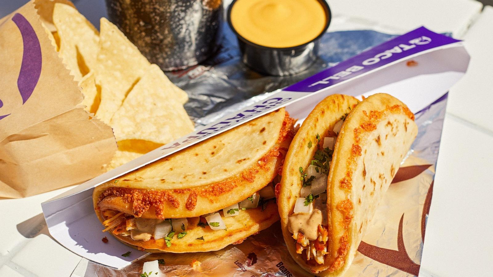 PHOTO: The new Cheesy Street Chalupas from Taco Bell.