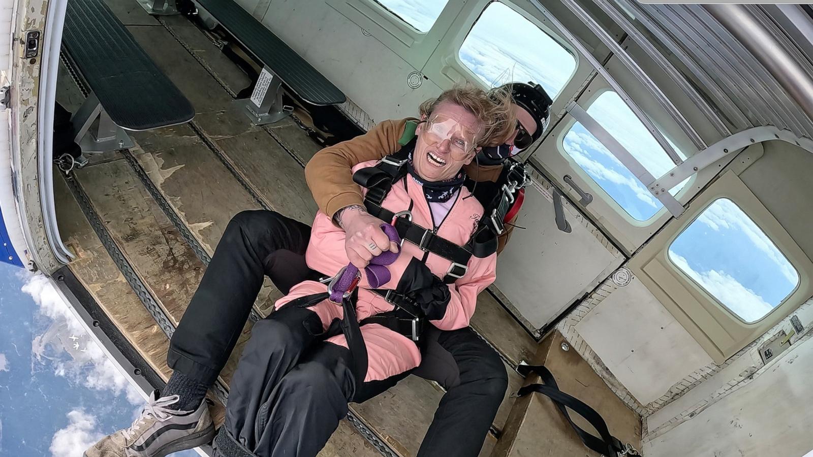 PHOTO: Tania Finlayson, who has cerebral palsy, loves to skydive.