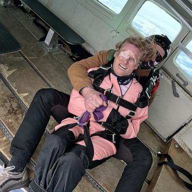 PHOTO: Tania Finlayson, who has cerebral palsy, loves to skydive.