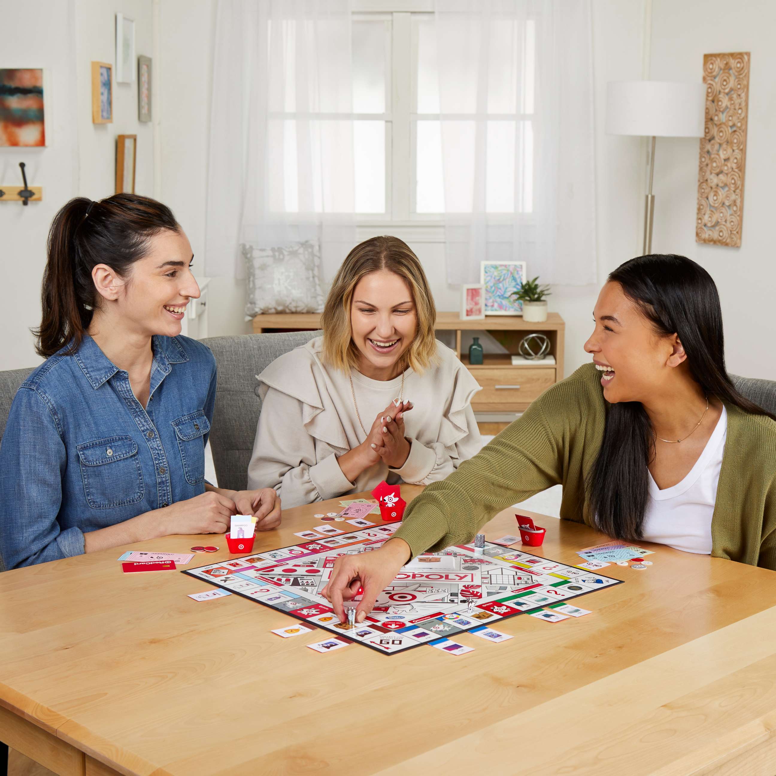 PHOTO: People play Monopoly: Target Edition.