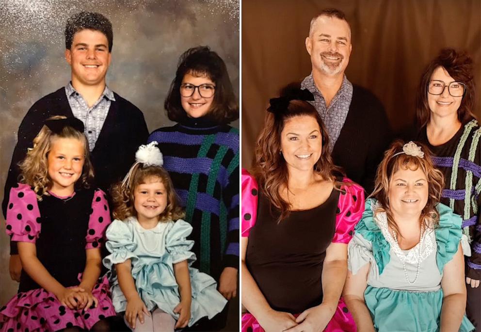 PHOTO: Tawnya Van Houten and her siblings re-created a childhood photo from the 1980s.