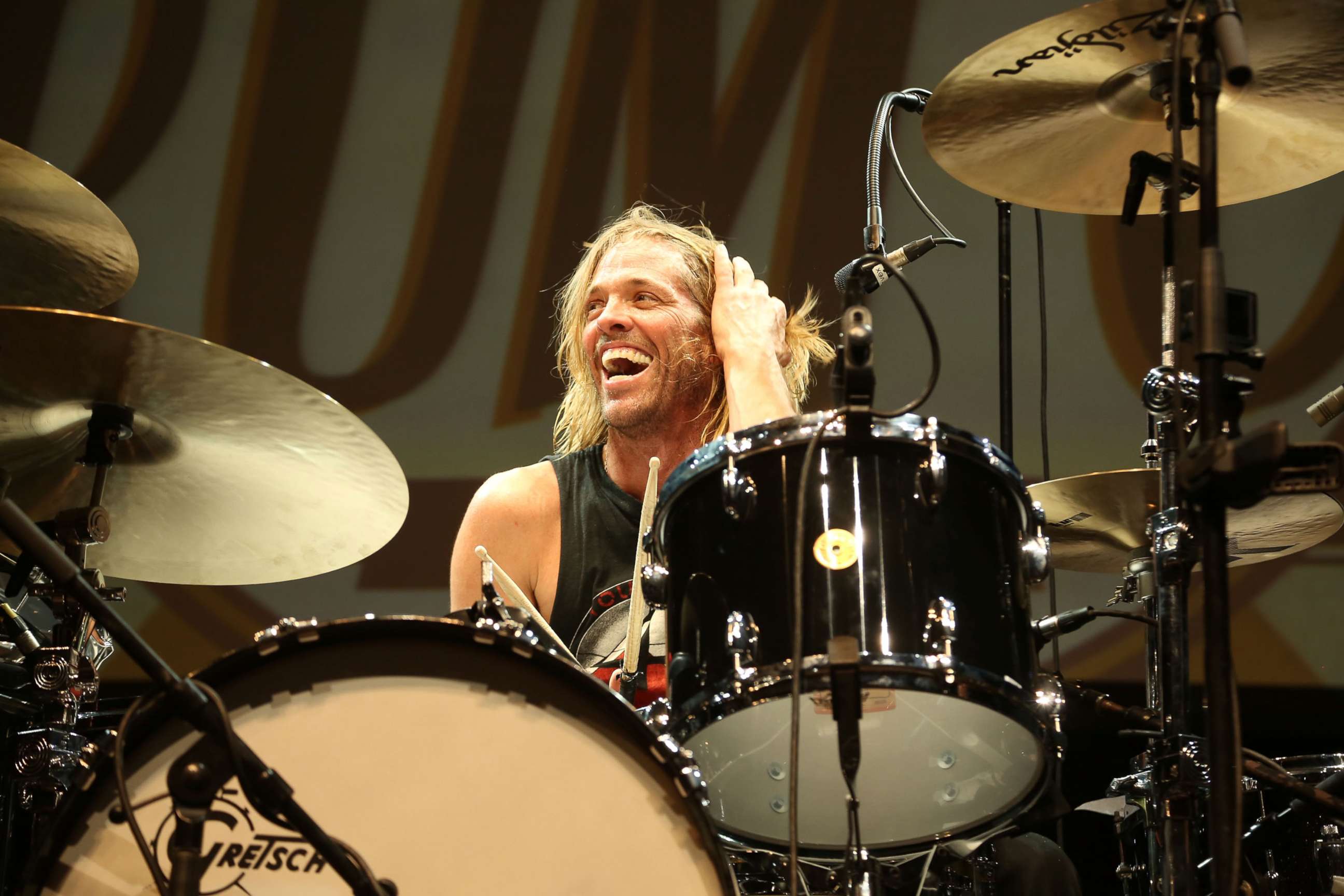 PHOTO: Taylor Hawkins performs at the 27th Annual Drum-Off on Jan. 16, 2016, in Los Angeles.