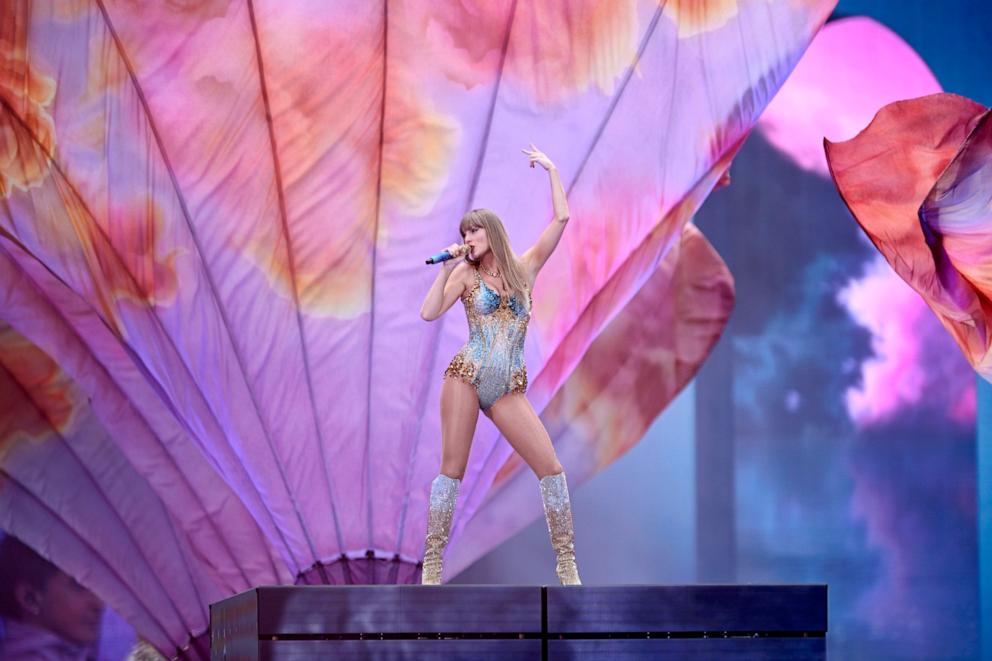 PHOTO: Taylor Swift performs on stage during the "Taylor Swift | The Eras Tour" at Wembley Stadium in London, England, June 21, 2024.